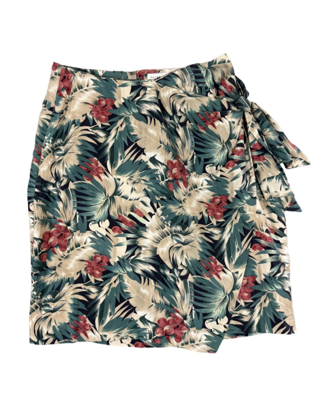 Vintage Silk Wrap Skirt Tropical Hawaiian Floral Resort Womens Size 6